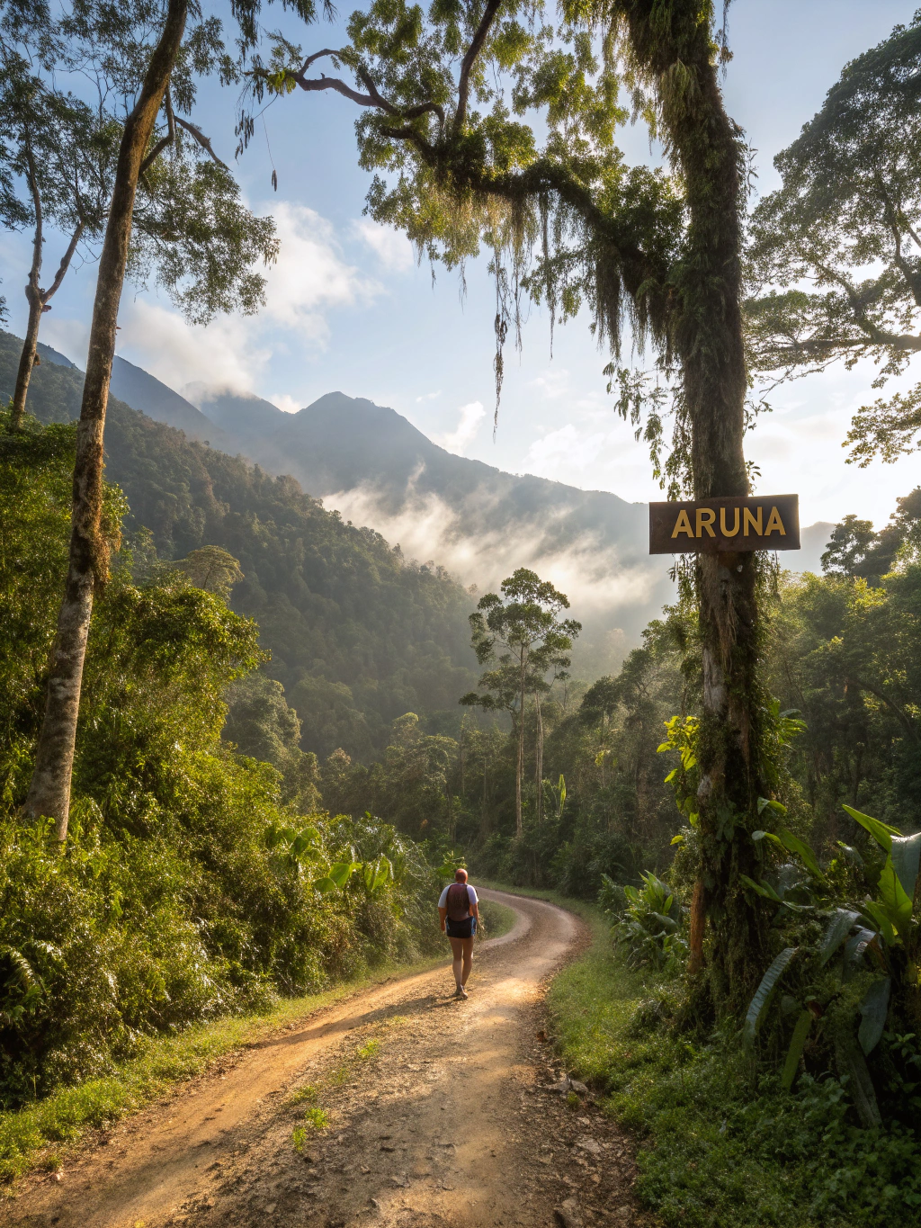 Serene nature walk in Central America, accessible and calm