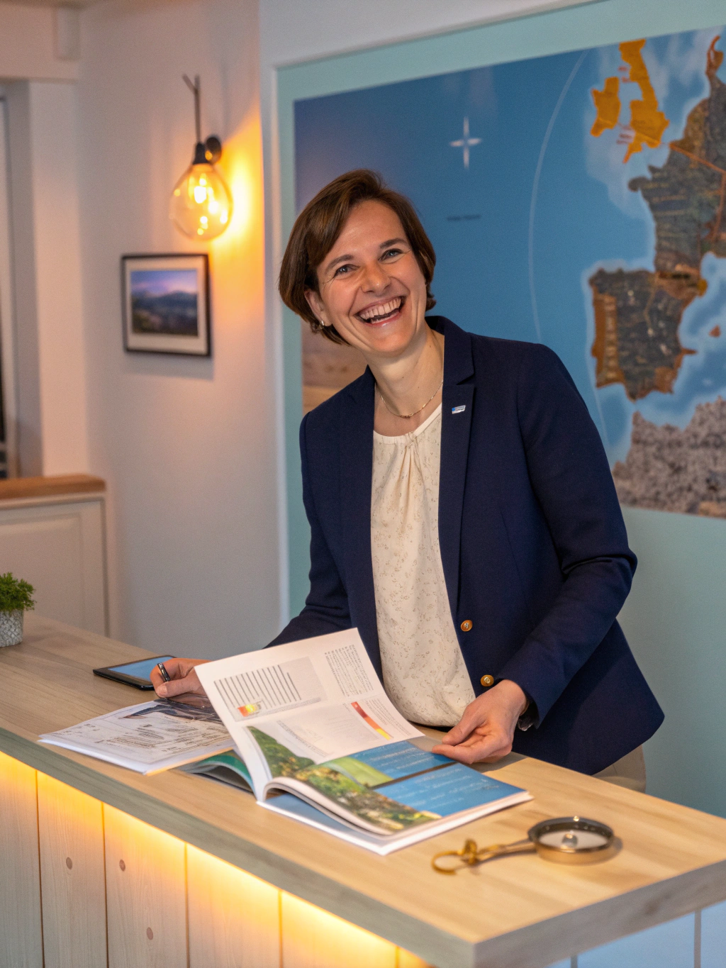 Ingrid planning a multi-generational travel itinerary